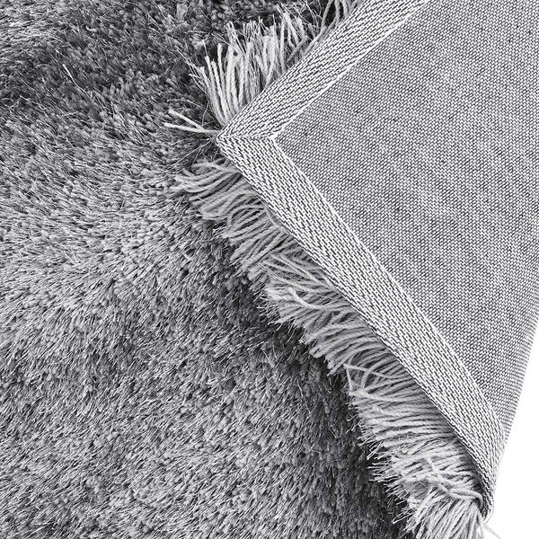 Silver Tufted Shaggy Rug 140 x 200 cm
