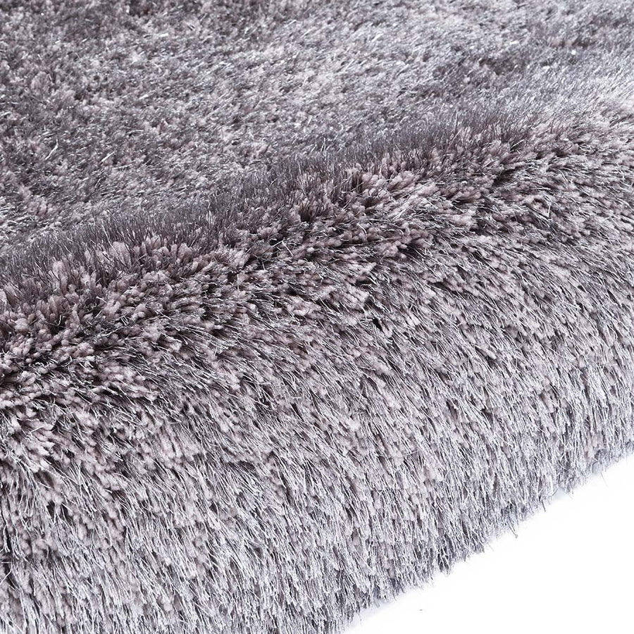Silver Tufted Shaggy Rug 200 x 290 cm