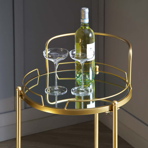 Berkeley Gold Effect Drink Trolley