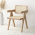 Jeanne Natural Colour Cane Rattan Solid Beech Wood Dining Chair - daals