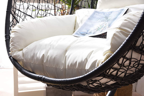 Azura Black Patio Hanging Egg Chair