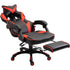 Cherry Tree Furniture High Back Recliner Gaming Chair with Cushion & Retractable Footrest Black & Red - daals