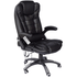 Executive Recline Padded Swivel Office Chair with Vibrating Massage Function, MM17 Black - daals